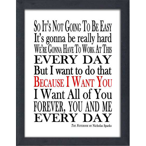 PicturePerfectInternational "Forever You and Me" Framed Textual Art